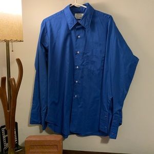 Blue Arrow French Cuff Vintage Shirt Sz L-XL